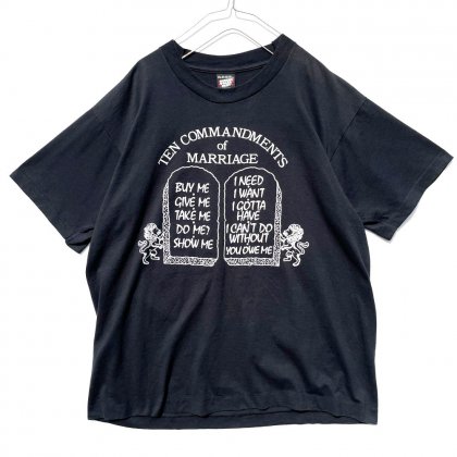  ΡTen Commandments of Marriageۥơ ե졼 Tġ1990's-Vintage Phrase T-Shirt