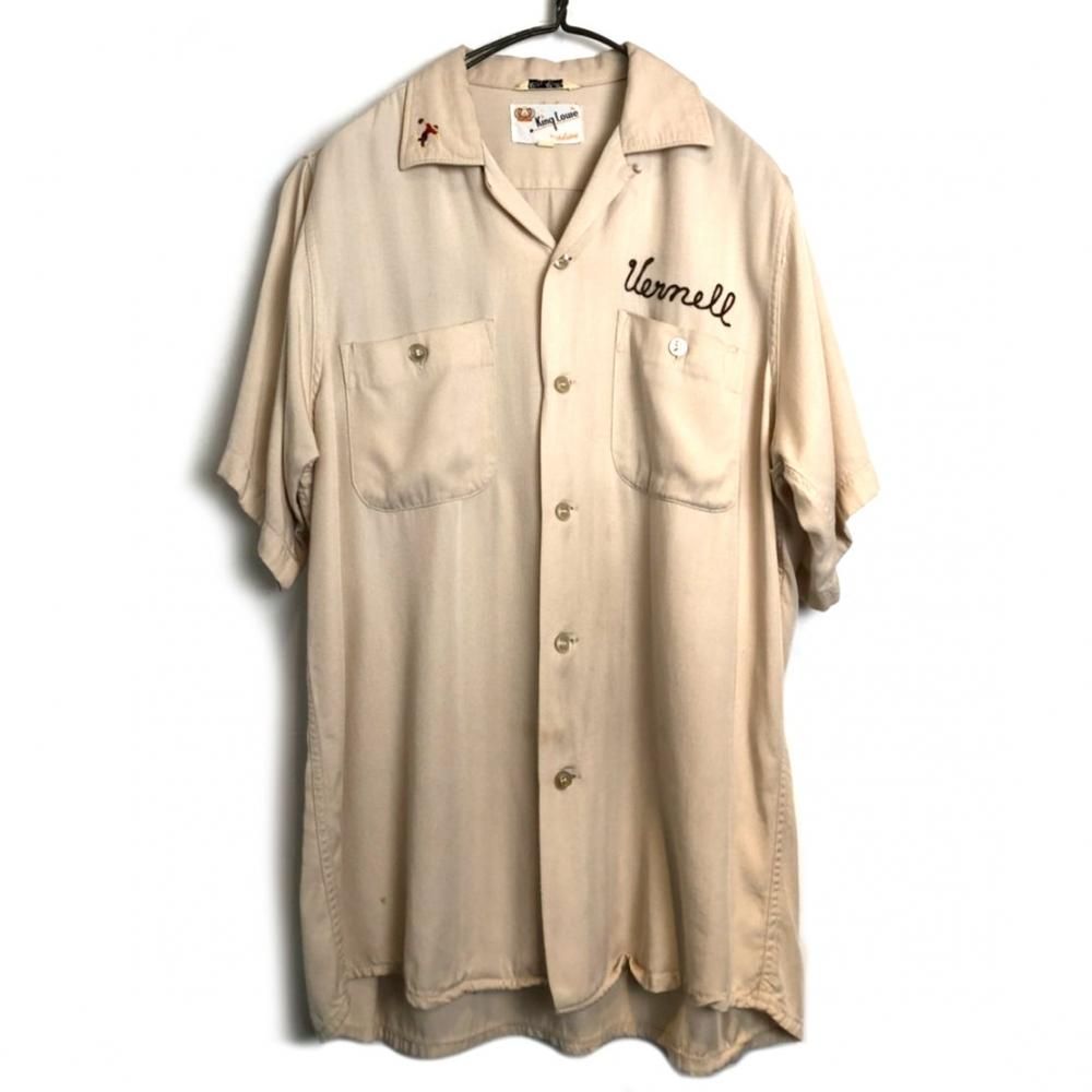 キングルイ【King Louie】ヴィンテージ レーヨン ボーリングシャツ【1960s-】Vintage Bowling Shirt