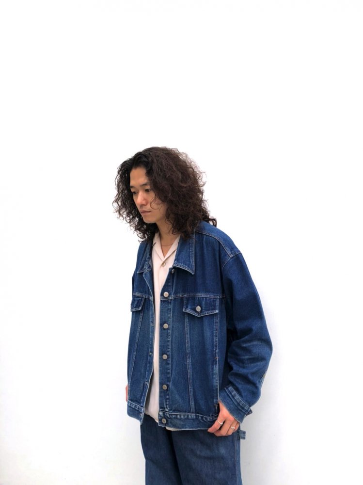 ヴィンテージ ビッグシルエット デニムジャケット【1980s-】【ADRIANA SPORT】Vintage Big Silhouette Denim  Jacket