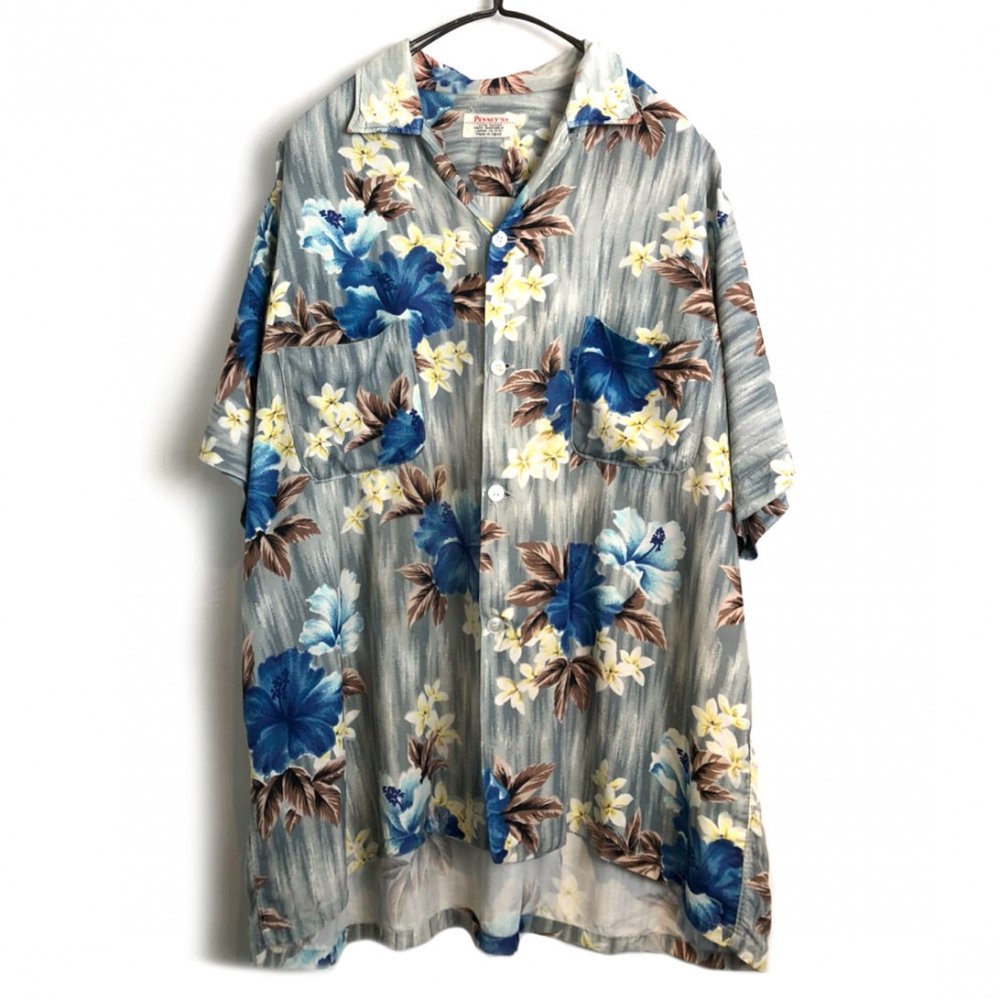 ペニーズ【Penney's Made In Japan】ヴィンテージ レーヨン アロハシャツ【1950s-】Vintage Hawaiian Shirt