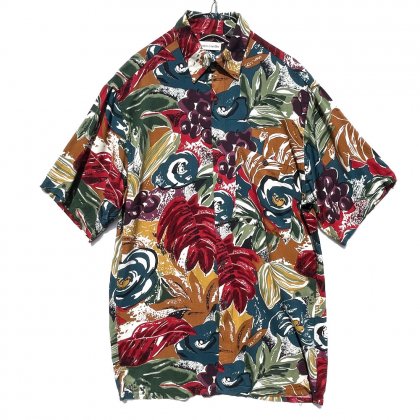  Ρԥ롦pierre cardinۥơ 졼 ϥġ1990'sVintage Rayon Hawaiian Shirt