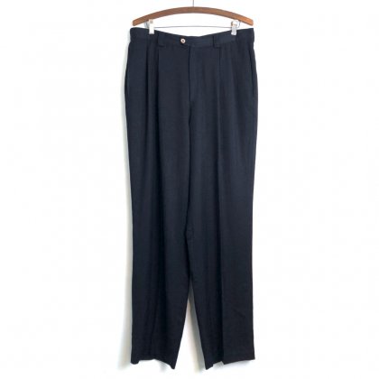  Ρơ  2å 륯ȥ饦1980's-ۡTommy BahamaVintage 2-Tuck Silk Trouser