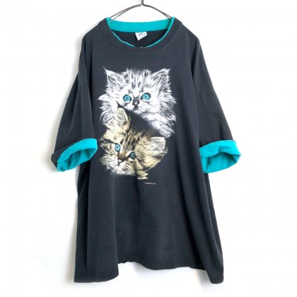  Ρơ ե쥤䡼 Tġ1990's-ۡCAL CRUVintage Fake Layered Tee