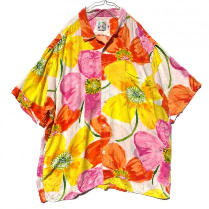  ΡॺɡJams Worldۥơ 졼 ϥġ1990'sVintage Rayon Hawaiian Shirt