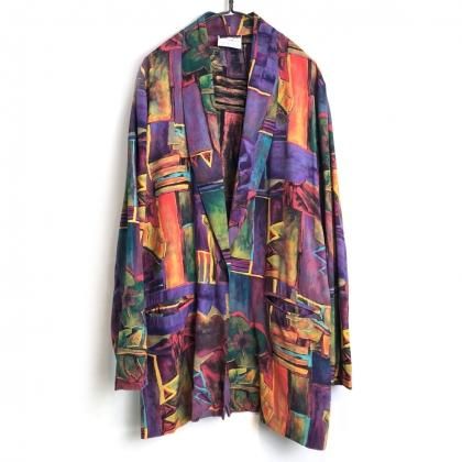  Ρơ 졼 饤ȥ㥱åȡ1980'sۡGRANITEVintage Rayon Light Jacket