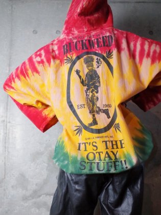  Ρơ  åաǥ 1990ǯ Tie Dye BUCK WEED Sack Hoodie