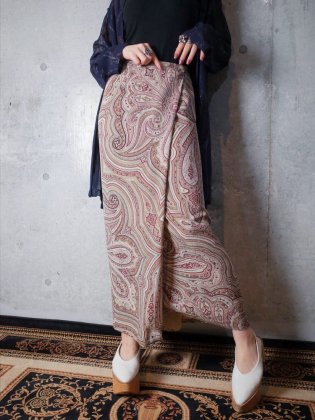  Ρڥ꡼륯Paisley Silk Wrap Skirt