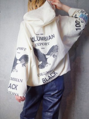  Ρơ ȥӥ֥å  å աǥ 1990ǯ Vintage COLUMBIAN BLACK Eagle Sack Hoodie