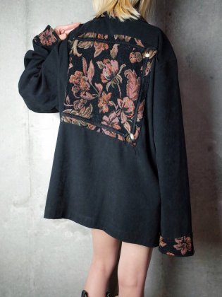  Ρơ ֥ѥå ӥå륨å 㥱å Black Gobelin Patch Big Silhouette Jacket