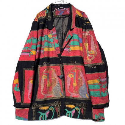  Ρơ 饤ȥ㥱å եץȡ1980'sVintage Art Pattern Light Jacket