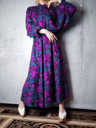  Ρơ ѡץߥ ٥ ԡ Purple  Turquoise Arabesque Rayon Dress