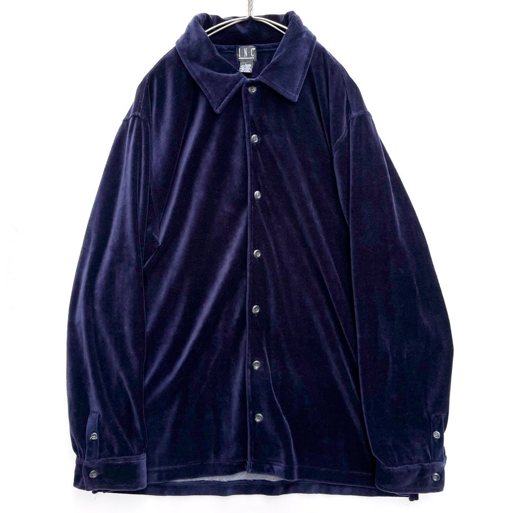 ヴィンテージ ベロアシャツ【1990's】【I・N・C】Vintage Verour Shirt