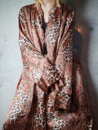  Ρơ ڥ꡼ߥ쥪ѡ ƥԡ Paisley  Leopard Satin Dress