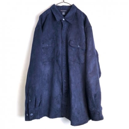  Ρơ ե ġ1990'sۡKNIGHTSBRIDGEVintage Fake Suede Shirt