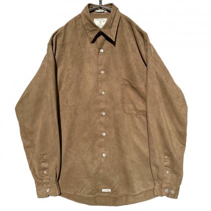  Ρơ եɥġ1990s-Vintage Fake Suede Shirts