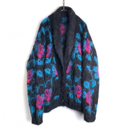  Ρơ إ ǥ1980'sVintage Shawl Collar Mohair Cardigan