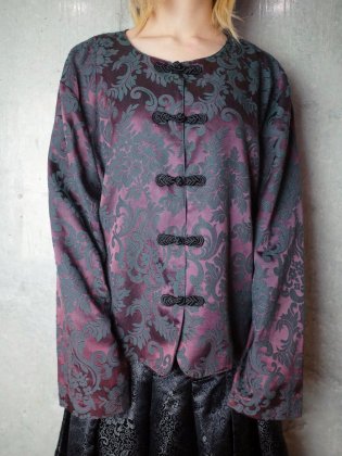  Ρơ 㥬ɥޥ 㥤ʥ㥱å Deep Wine Jacquard Damask China Jacket