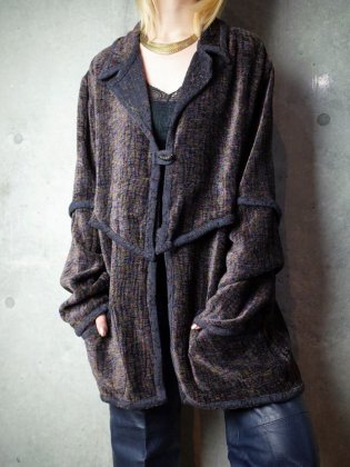  Ρơ ޡ֥륰ǡ 衼 㥱å Marble Gradation Yoke Switch Jacket