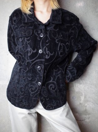  Ρơ ٥ ֥å֥󥸥㥱å Arabesque Black Gobelin Jacket