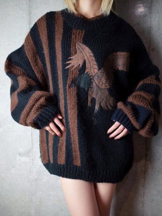  Ρơ 쥶 ˥åȥ Eagle Leather Low Gauge Knit Sweater