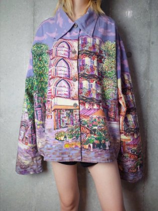  Ρơ ɥץ ӥå륨åȥ㥱å Land Scape Art Big Silhouette Jacket