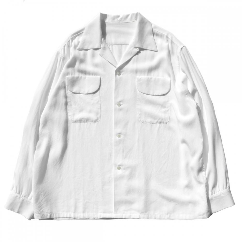 ピンプスティック【pimpstick】L/S ループカラー ギャバジン シャツ ピンプスティック【pimpstick】L/S ループカラー ギャバジン