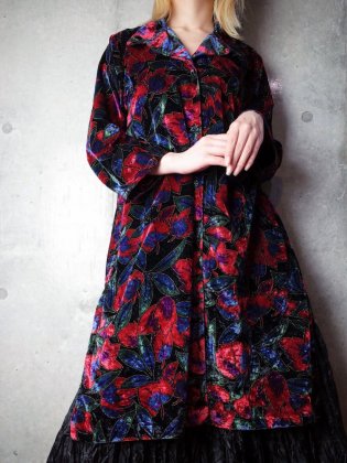  Ρơ  ٥٥å 󥰥 Flower Velvet Long Shirt