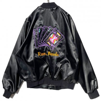  Ρơ ʥ ƥ󥸥㥱åȡ1980'sۡWest Ark Made In USAVintage Satin Jacket