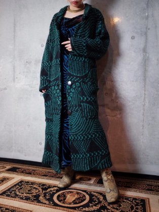  Ρơ ȥå ˥åȥ Wavey Geometric Knit Gown Coat