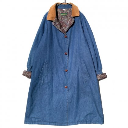  Ρơ ڥ꡼ѥ饤˥ ǥ˥ॳȡ1980'sۡHunters Run Made In USAVintage Denim Coat