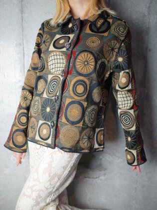  Ρơ   㥱å Circle Pattern Woven Jacket