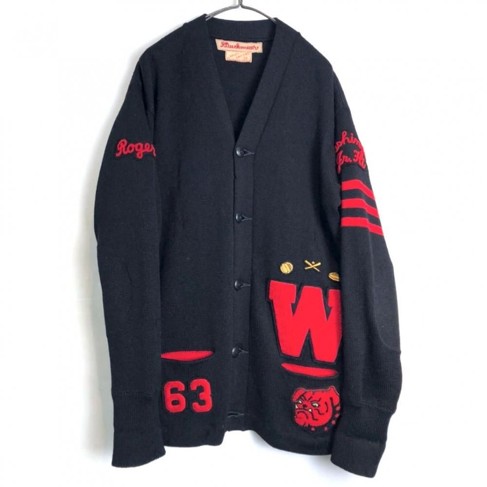 Vintage Cardigan レタードカーディガンヴィンテージ - カーディガン