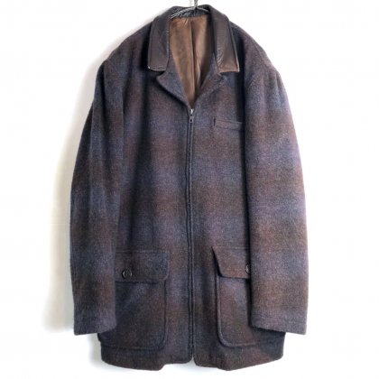  Ρơ ɡå 른㥱åȡ1980's-Vintage Ombre Check Wool Jacket