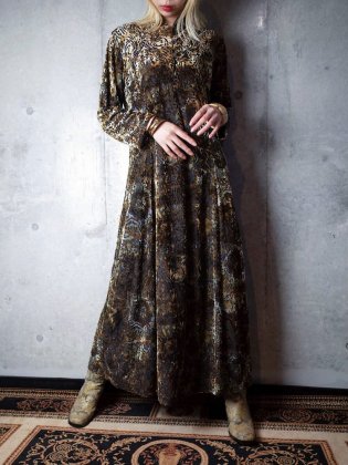  Ρơ ֥ȥ饯 ٥٥å ԡ Abstract Velvet Mao Collar Dress