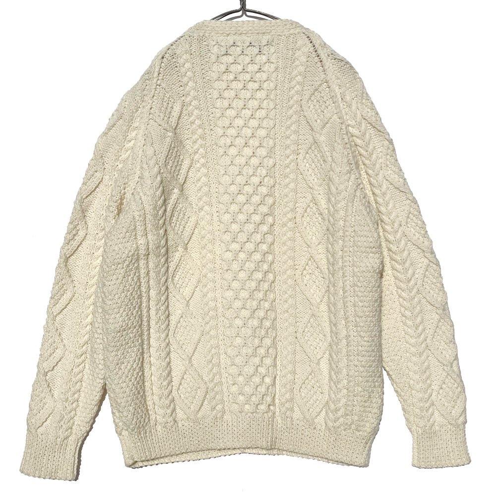 ヴィンテージ アイリッシュ アランセーター カーディガン【1990's-】【John Molloy】Vintage Aran Sweater