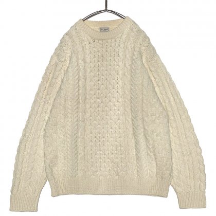  ΡL.L.Beanۥơ 󥻡 롼ͥå˥åȡ1990's-Vintage Aran Sweater