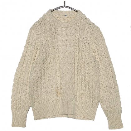  Ρơ å 󥻡 롼ͥå˥åȡ1970's-Vintage Aran Sweater