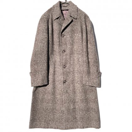 古着 通販　ヴィンテージ ネップ ツイード  テーラード ウールコート【DAPPS Clothes】【1950's-】Vintage Wool Coat