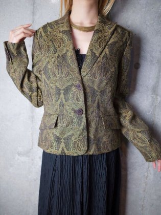  Ρơ ڥ꡼ ơ顼ɥ㥱å Paisley Woven Tailored Jacket