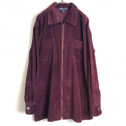  Ρơ åץå ǥġ1990's-ۡSHAVER LAKEVintage Zip Up Corduroy Shirt