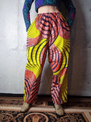 古着 通販　【Original】アフリカンバティックパンツ 【Original】African Batik Pants / Circle YEL/ORG