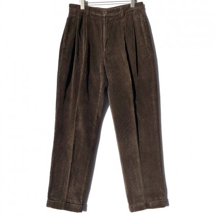  Ρơ ǥ 2å ȥ饦1990'sۡCLIB ROOM2-Tuck Corduroy Trouser W-33 L-32