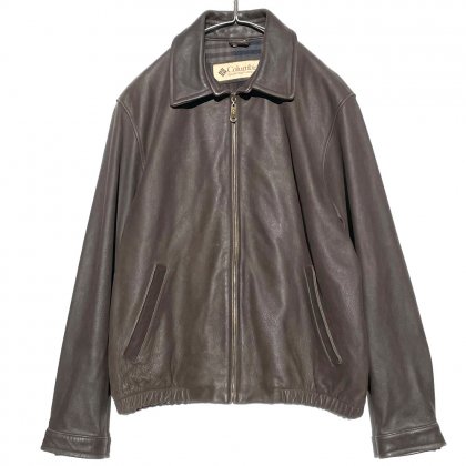  ΡColumbiaۥơ 󥰥 쥶㥱å 饤˥󥰡1990'sVintage Single Leather Jacket