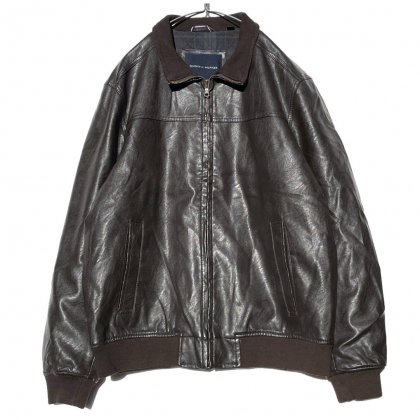  ΡTOMMY HILFIGERۥơ 󥰥 쥶㥱åȡ2000'sVintage Single Leather Jacket