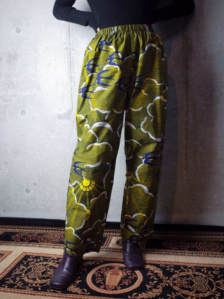 【Original】アフリカンバティックパンツ 【Original】African Batik Pants / Swallow × Sunburst