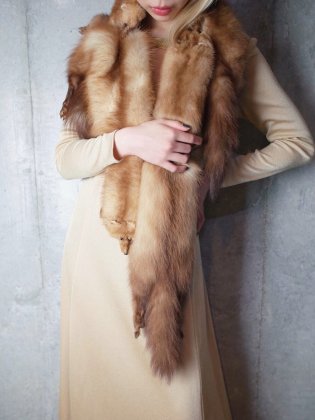  Ρơ ꥢե ޥե顼 Vintage Real Fur Muffler