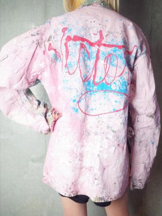 古着 通販　ヴィンテージ ハンドペイント “VICTORY” カモフラージュ ジャケット Hand Paint “VICTORY” Camouflage Jacket