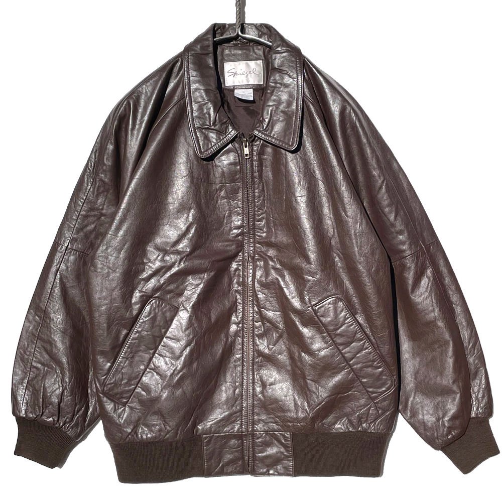 ヴィンテージ シングル ジップアップ レザージャケット【1990's】【Spiegel】Vintage Single Leather Jacket