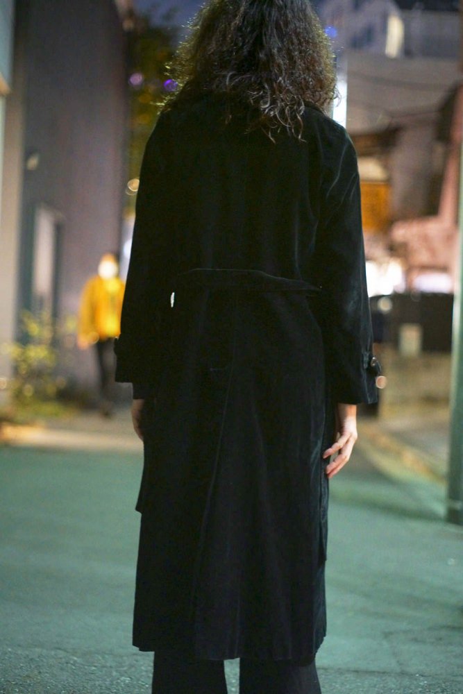 ヴィンテージ ベルベット トレンチコート【1980's-】【drizzle】Vintage Velvet Trench Coat