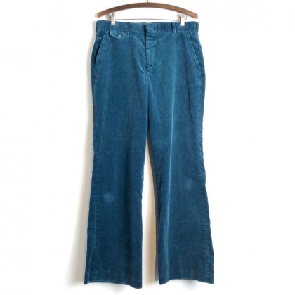  Ρơ ե쥢륨å ǥȥ饦1970'sVintage Flare Silhouette Corduroy Trouser